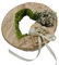 Ringkissen Ringhalter OSB Holz Herz rund Moos Schleierkraut Hochzeit f. Eheringe