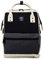 Kah&Kee Eleganter wasserdichter Damen Rucksack mit Laptopfach - Diebstahlsicheres Design - Wickeltasche - Anti-Diebstahl Reisetasche - Lässiger Schulranzen(Schwarz/Grau, Groß)