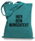 Ma2ca Stoffbeutel Jutebeutel mit Wunschtext/Selber gestalten mit dem Amazon T-Shirt Designer/Beutel Druck/Designertool Tragetasche/Bag/Jutebeutel WM1-emerald