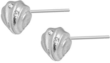 SENCE Copenhagen Ohrringe Damen Silber - Summer Light 2020 Serie Dance Earstuds Ohrstecker Muschel Messing Matt Versilbert - EL543s
