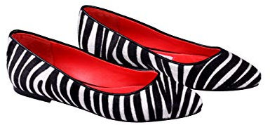 ANNA MILAN Passion Zebra Flat Shoes, Exclusive Limited Collection, Handmade in Spain