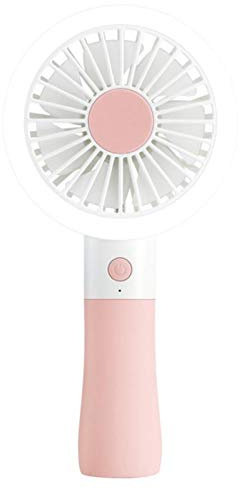 VIDOO Portátil Mini Usb Ventilador Led Ventilador De Mano Recargable Aire Cooler Ventilador De Refrigeración Silenciosa Para - Rosa