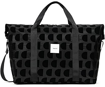 Desigual Duffle Bag Nylon Monogram Flock, schwarz