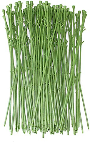 TOYANDONA 50 STK. Blumenstiel Kunstblumenkopf Zubehör Kurzstiel Blumen Arrangement Kunstblumenkopf Zubehör DIY Herstellung Blumenstab (Grün)