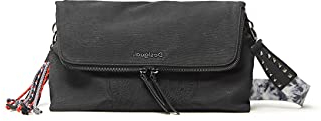 Desigual Damen Bols_aquiles Venecia Maxi Across Body Bag, Schwarz, Einheitsgröße EU