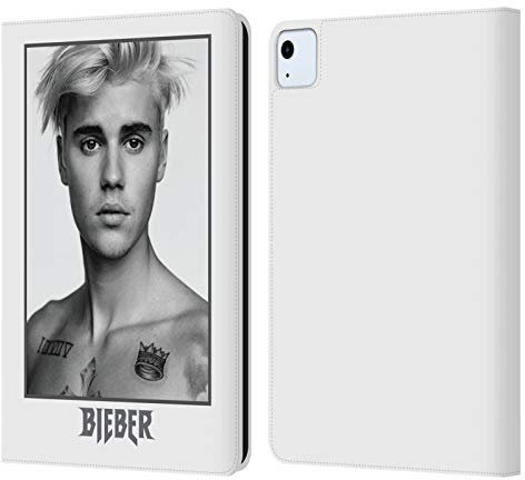 Head Case Designs Licenciado Oficialmente Justin Bieber Perdón Cara Tour Merchandising Carcasa de Cuero Tipo Libro Compatible con Apple iPad Air 2020/2022