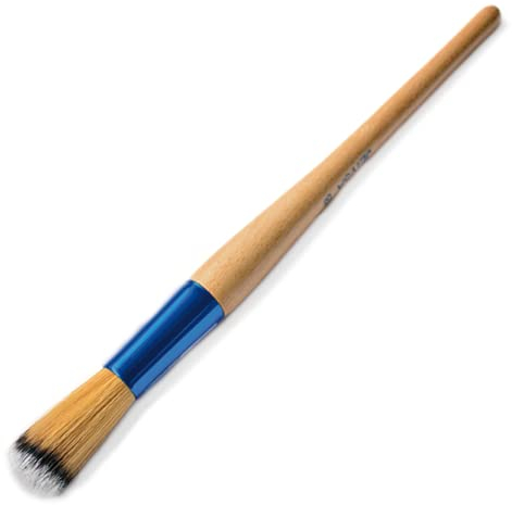Quercos EVOFIBRA Round Paint Brush Diameter 21 mm for Precise Work Window Frame Brush 100% Evo Fibre for Smooth and Professional Surfaces (26)