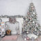 tradefirst Snowy Christmas Tree 6ft 【|】 Snowy Flocked Tree With PVC Tips And Sturdy Metallic Stand for Christmas Decorations_ Grey