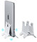 Hagibis Supporto Verticale per Laptop, Supporto per Notebook Regolabile Staffa salvaspazio per MacBook Pro, Mac Mini, iPad, Surface, Samsung, Lenovo, Huawei, HP, Dell (ABS bianco)