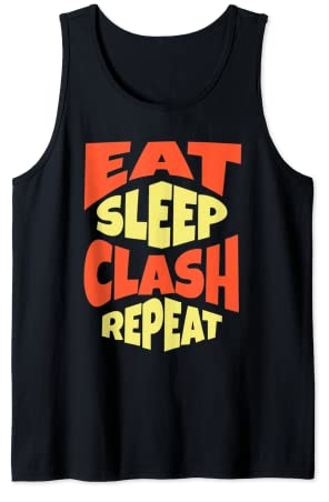 Eat Sleep Clash Repeat - Gaming Clan Matching Tank Top