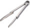 Captain Stag UG-3293 Grillzange, faltbar, Solo Zange, 8,3 Zoll (21 cm), kompakte Aufbewahrung, Edelstahl, Stopper inklusive, Silber