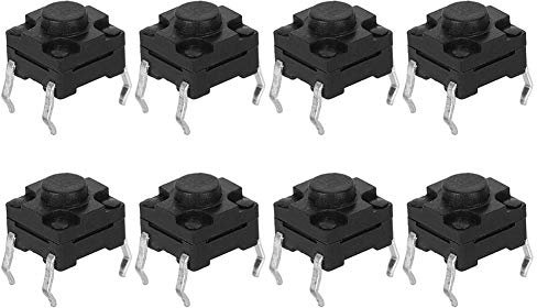 Interruptor de Botón Táctil, Microinterruptor Resistente Al Agua Firme de Tamaño Pequeño Portátil para Teclado LCD para Interruptor de Llave Remoto de Coche para Batería de Coche