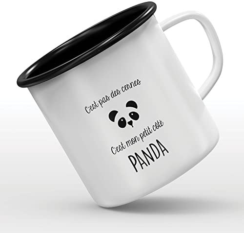 MUG - Tazza smaltata, motivo: panda
