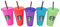 Starbucks Summer 2022 Color Change Venti - Copas frías con pajitas (24 onzas, paquete de 5)
