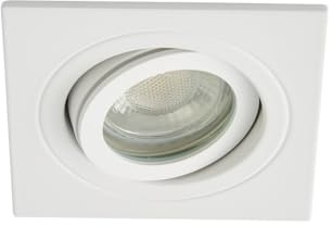 Spa SPA-35724 Cali Tilt Downlight, IP65, Matt White, Square