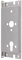 FEPS Trim Universal Schlosstasche DIN links 221 x 85 x 18mm FE-ST001-LS für Tür-Einsteckschloss 55/72