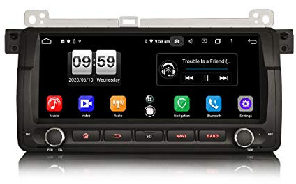 GONFEN 8.8 Acht-Kern Android 11.0 Autoradio DSP WiFi 4G OBD2 TPMS DVB-T2 USB Bluetooth CarPlay Android Auto A2DP 4GB RAM + 64GB ROM DAB+ GPS Navigation Für BMW 3er E46 318/320/325 MG ZT Rover 75