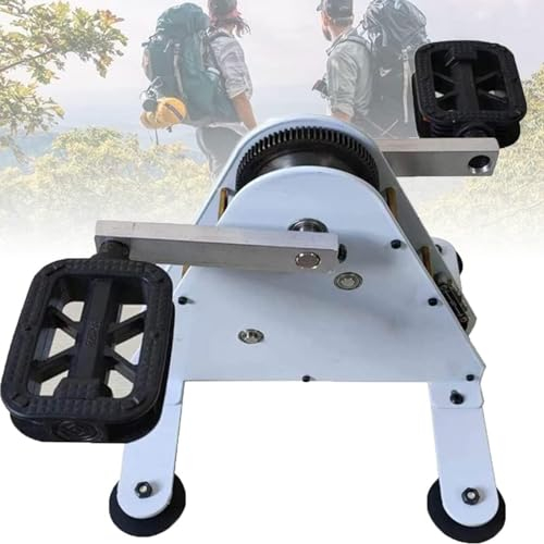 DPQYJPP Generatore Corrente a Pedale Portatile, generatore Corrente a Pedale Emergenza Multifunzione 50W/100W, Uscita Ricarica Rapida USB, Alimentatore Emergenza per Viaggi in Ufficio a casa,50W