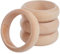 GORGECRAFT 4Stk Holz-Armreifen-Armbänder Blanko Natürliche Holzringe Armband 67.5mm Innendurchmesser Blanko Unlackiert Runder Ring Anhänger Verbinder Kreise Für Bastelarbeiten Schmuck DIY