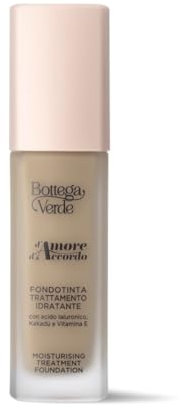 Bottega Verde - d'Amore d'Accordo - Fondotinta trattamento idratante 12 ore con blend di acido Ialuronico, Kakadù e Vitamina E (30 ml) - nocciola