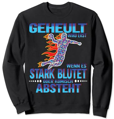 Handball Spieler Designs Herren & Damen und Handball Fans Sweatshirt