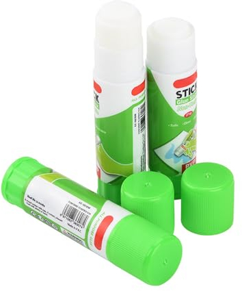 Lot de 3 colles pour imprimante 3D PVP solides pour plateau chaud plaque de verre facile à enlever tige solide toxique pour imprimantes 3D