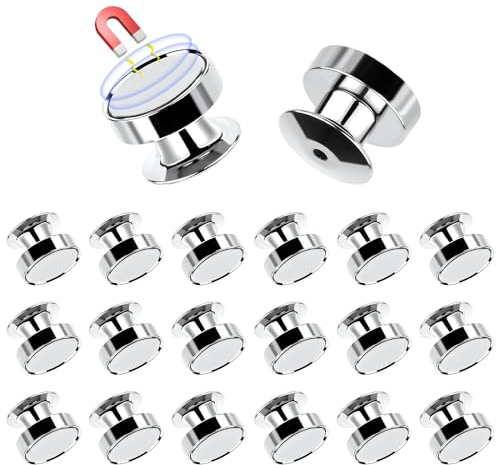 20st Magnetische Pin Rückseiten, Metall Pin Halter Pin Rückseite für Emaille Pins Display Verschluss Broschen Konverter für Jacken Blazer Rucksäcke Geschenke für Pin-Sammler