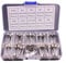 9 Werte, 72 Stück Langsame Glasrohrsicherungen, Sortimentsset, 6 x 30 mm, 250 V, 0,5 A ~ 30 A, Glasröhrenverpackung, in einer transparenten Box, 6 x 30 mm, träge Glasrohrsicherungen