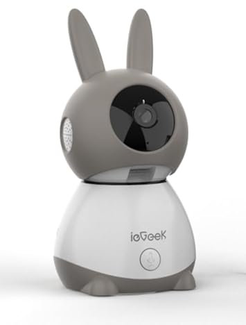 ieGeek - Cámara adicional para Baby1T - Monitor de bebé WiFi 2K, sensor de temperatura y humedad, grabación y reproducción de vídeo, visión nocturna, audio bidireccional, detección de gritos y