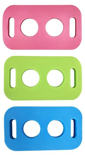 3 connettori galleggianti per noodle da nuoto, fori incrociati, connettori per noodle da piscina, connettori per noodles da nuoto in EVA, con 2 fori trasversali, accessorio per noodle da nuoto