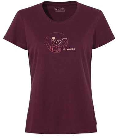 VAUDE Women's Cyclist T-Shirt V, Cassis/Rose, 44 Femmes