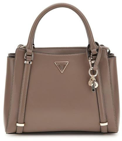GUESS Damen Daryna 2 Comp Satchel Ranzen, Dunkles Taupe