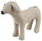 ANNJUC Hundepuppe aus Leder, stehend, für Hunde, Spielzeug, Tierladen, Schaufensterpuppe, , M