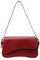 Damen-Halbmond-Umhängetaschen, Retro-Stil, Y2K, 90er-Jahre, Hobo-Handtaschen, PU-Ledergriff, Unterarm-Clutch, Kirschrot, rot (a)