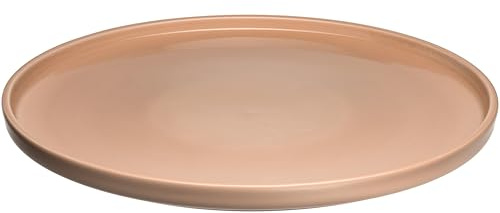 LEONARDO HOME Speiseteller ROMA 1 Stück • Ø 27 cm • Mikrowellen- & Spülmaschinengeeignet • stapelbar • kombinierbar mit weiteren Farben • Steingut-Teller mit glasierter Oberfläche • apricot • 027264