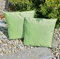 JACK 1x 45x45cm Outdoor Lounge Kissen Dekokissen inkl. Füllung Wasserabweisend Sitzkissen Garten Stuhl Lotus Effekt, Farbe:Mint