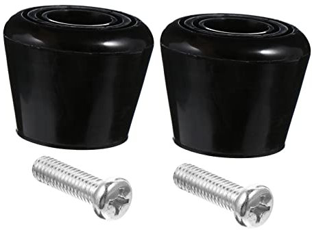 Toddmomy 4 Stück Bremsen für Rollschuhe Eiswalze Kunststück Inline-Skate-Bremse Unterlage Schnalle Rollen Schlittschuhe zubehör Rollschuh Zubehör Bremsklotz Bremskopf trainieren Pu Black