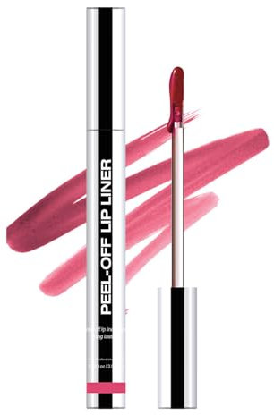 Lip Liner Stain - Peel Off Lip Liner Stain With Rich And Anti-Smudge Formula - Long Wear Tattoo Lip Gloss - Easy Peel & Reveal - Tattoo Lipstick with Silky Texture, Waterproof