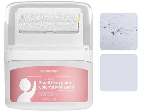 Vernice Lucida Bianca - Vernice Per Pareti E Soffitto | Vernice A Parete Per Graffi, Kit Di Riparazione Del Muro A Secco Vernice Bianca Portatile, Vernice Per La Riparazione Di Graffi, Asciuga