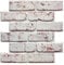 COMSTICKC 3D Brick Wall Panels Self Adhesive, Peel and Stick Wall Panels, 10 Pcs 12X12, 3D PVC Whitewash Brick Wallpaper Brick Effect Wall Tile Living Room Kitchen Wall Decor, Paintable, Waterproof