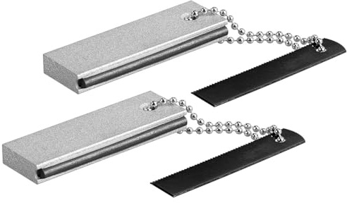Semptec Urban Survival Technology Magnesiumfeuerzeug: 2er-Set Magnesium-Feuerstarter mit Feuerstein und Metallschaber (Zündstein-Feuerzeug, Camping Feuerstein, Anzünder)