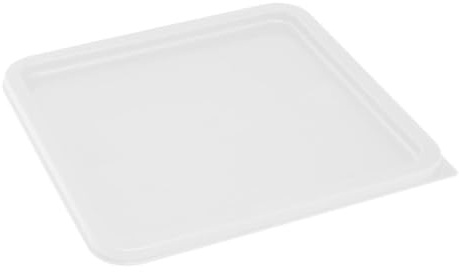 Vogue Hygiplas Square White Lid to fit, 10-15-20 Ltr | Protects ingredients from contamination and prevents accidental spills in fast-paced commercial kitchens.