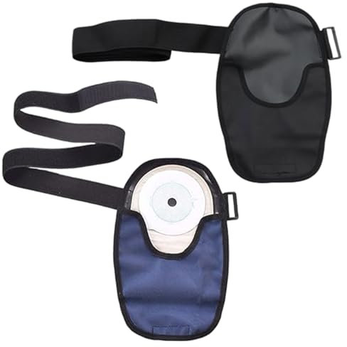 Lawnrden 2pcs Sac à stomie imperméable Couvre Les couvertures de Poche stomie à Universelle réglables pour l'iléostomie