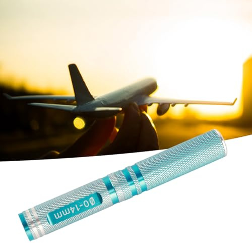 0~14mm Model Universal Professional Reaming Hole Drill Tool Opener Reamer with Aluminum Alloy Handle, Bright Pen Holder Design, Strong Cone Expansion for Car Model and Plane