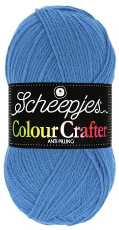 Scheepjes Colour Crafter 100g Yarn Ball | Acrylic DK Double Knit Wool | Soft & Anti-Pilling for Knitting, Crochet, Blankets & Amigurumi (1003 Middelburg)