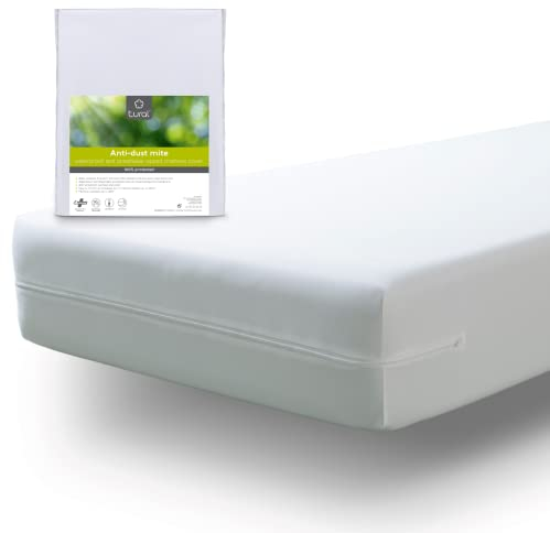 Tural - Wasserdichter und Atmungsaktiver Anti-Milben-Matratzenbezug. Größe 60x120 cm Matratzenschoner/Matratzen-Auflage