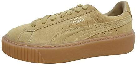 PUMA Suede Platform Damen Sneaker Oatmeal-Gold 4