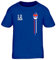 Serbia Soccer World Cup Fussball WM Fanfest Gruppen Kinder T-Shirt Rundhals Mädchen Jungen Streifen Trikot Serbien, Größe: 122/128,royal blau