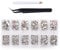 Zealer 4200 Pieces Flat Back AB Crystal Nail Art Rhinestones for Nail Art Decorations, Round Crystal Gems Stickers for Clothes and Craft, 1.5 mm - 4.8 mm, 6 Sizes
