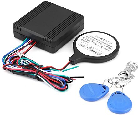 Motorrad-Diebstahlsicherung, Motorrad ID-Karten Sperre Diebstahlschutz Sicherheitssystem Smart Induction Sensor Interieur & Exterieur Tuning